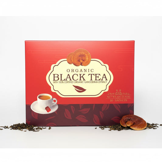 Organic Black Tea & Red Reishi Mushroom