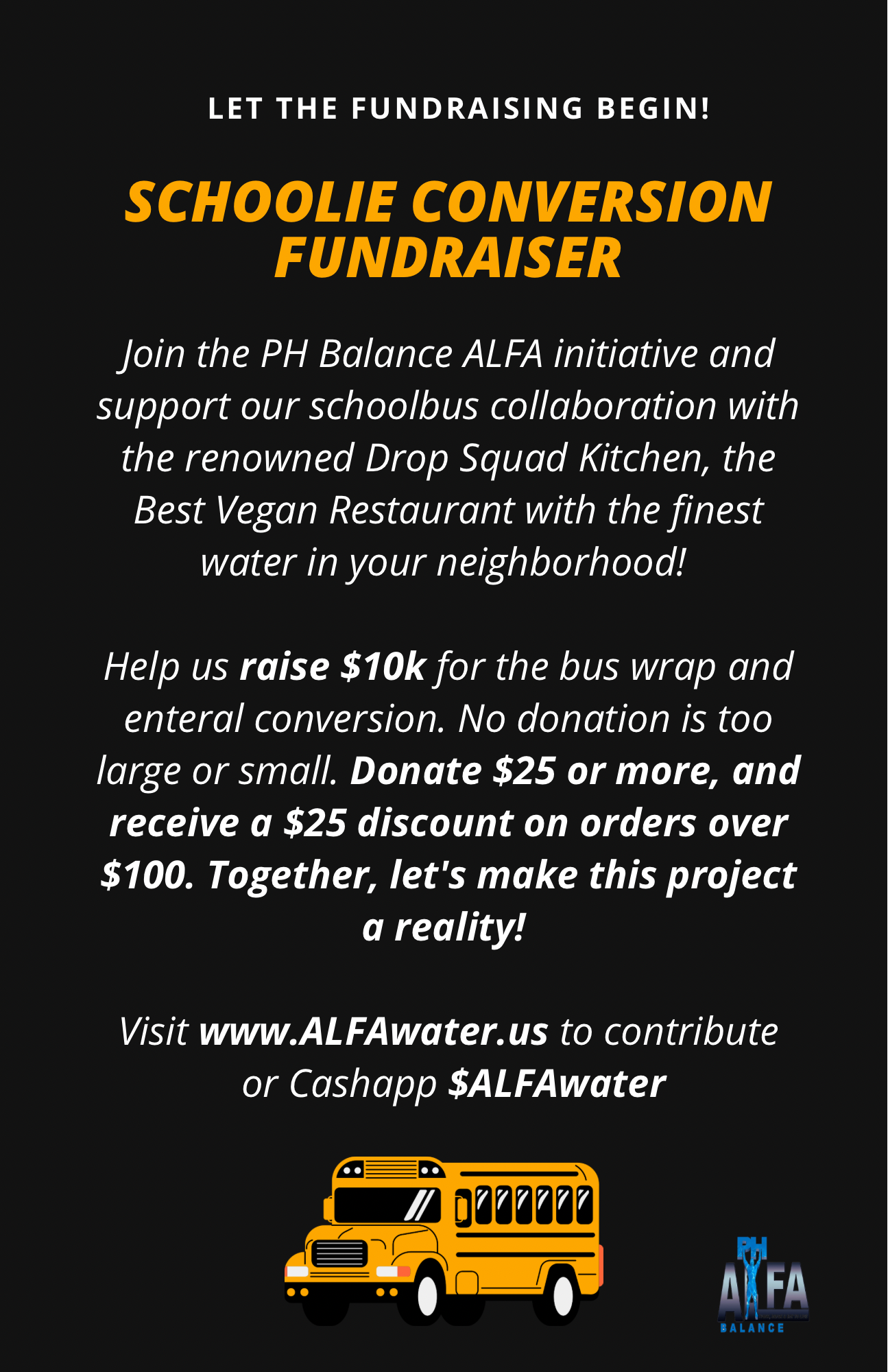 School Bus Conversion Fundraiser