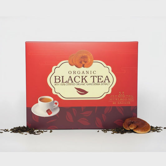 Organic Black Tea & Red Reishi Mushroom